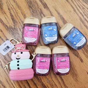 🛍BOGO 50% OFF⛄️🎂🍦🤲NWT‼️BBW "Macaron Snowman" Holder w/ Sanitizers